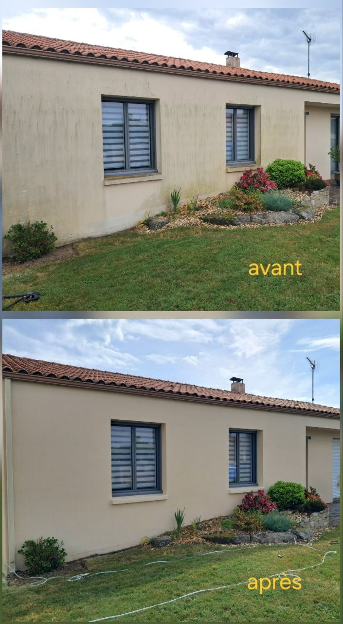 Façade avant / après traitement