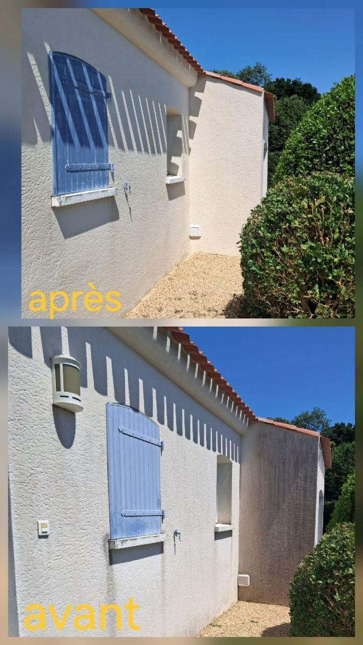 Mur extérieur rénové